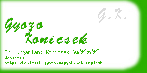 gyozo konicsek business card